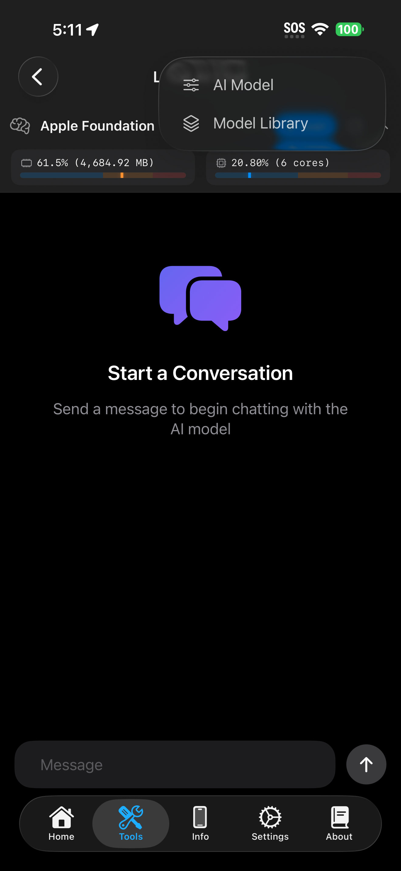 Tools / local ai: local ai model ai model