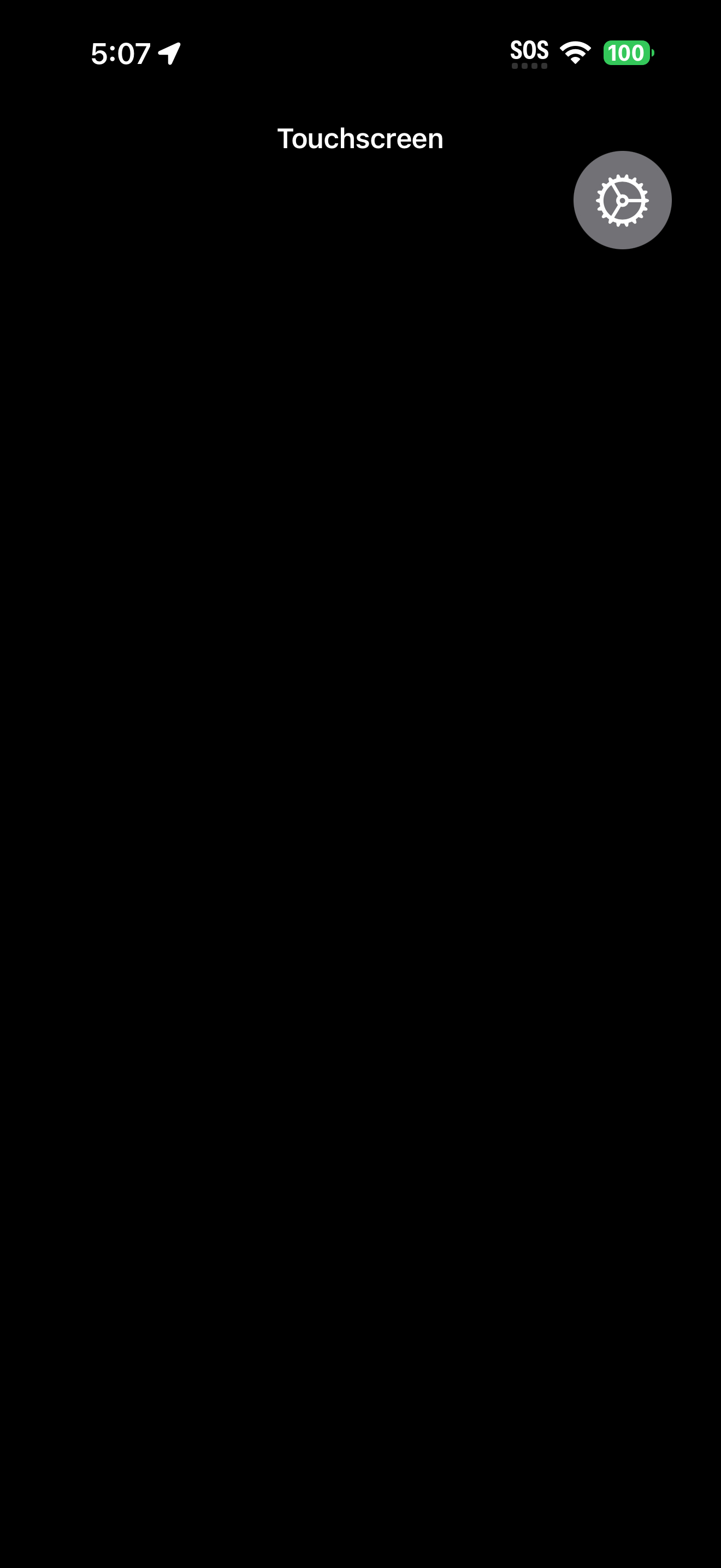 觸控螢幕繪畫模式顯示由觸控畫出嘅線條